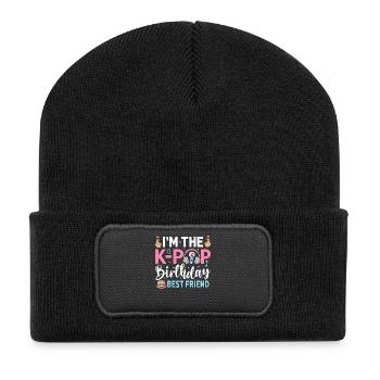 I'm The K-Pop Birthday Best Friend - Recycled Patch Beanie - black - Front