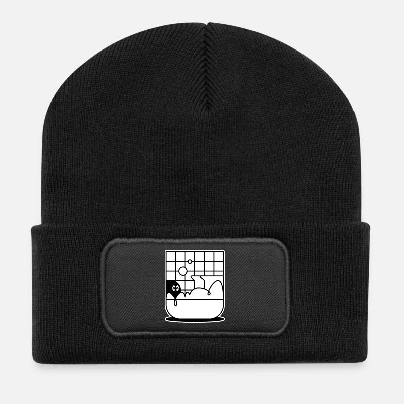 Tub Thug - Recycled Patch Beanie - black