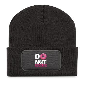 Restauration rapide en donuts - Beanie recyclé à patch - charbon - Devant