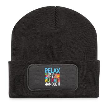 Au Pair Must Haves Babysitter-Wertschätzung Nanny - Recycelte Patch Beanie - Dunkelgrau - Vorne
