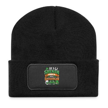 Prêt devant les bêtises | La Saint-Patrick - Beanie recyclé à patch - noir - Devant