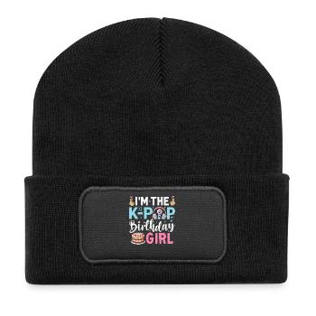 Je suis la fille d’anniversaire K-Pop - Beanie recyclé à patch - noir - Devant