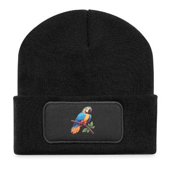 L’ère de l’ara - Beanie recyclé à patch - noir - Devant