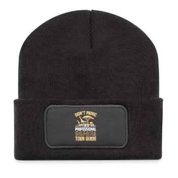  Safari Tour Guide Costume Tourist Guide Travel - Recycled Patch Beanie - dark grey - Front