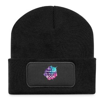 Reading Books Good Day - Recycled Patch Beanie - black - Front
