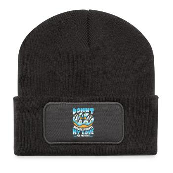Restauration rapide en donuts - Beanie recyclé à patch - charbon - Devant