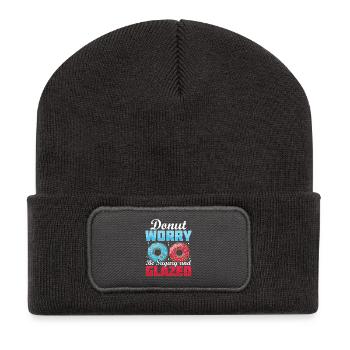 Restauration rapide en donuts - Beanie recyclé à patch - charbon - Devant