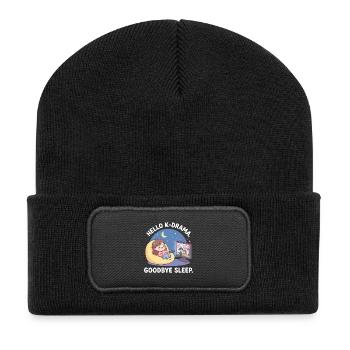 Drame coréen K-Drama Lover Kdrama - Beanie recyclé à patch - noir - Devant