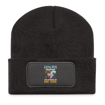 Restauration rapide en donuts - Beanie recyclé à patch - charbon - Devant