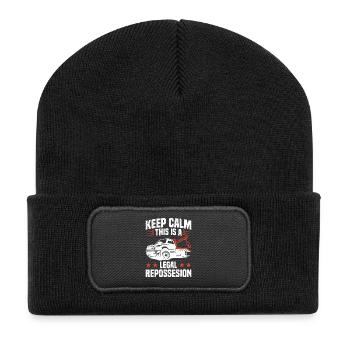  Repo Agent Asset Recovery Agent Car Repossession - Recycled Patch Beanie - black - Front