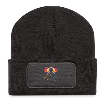 Gamer Synthwave - Beanie recyclé à patch - charbon - Devant