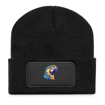 L’ère de l’ara - Beanie recyclé à patch - noir - Devant