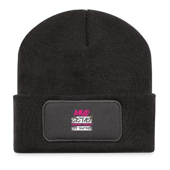 Mud Sistas Schlammlauf Mud Run Muddy Race - Recycelte Patch Beanie - Dunkelgrau - Vorne