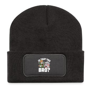 Is That You Bro? Popcorn Mais - Recycelte Patch Beanie - Dunkelgrau - Vorne