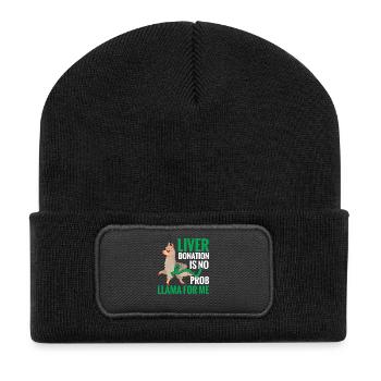  Liver Donor Organ Donation Awareness Liver - Recycled Patch Beanie - black - Front