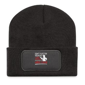 Wing Chun Mädchen Kung Fu Training Wing Chun - Recycelte Patch Beanie - Dunkelgrau - Vorne