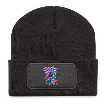 Retro Wave Driver - Recycled Patch Beanie - dark grey - Front