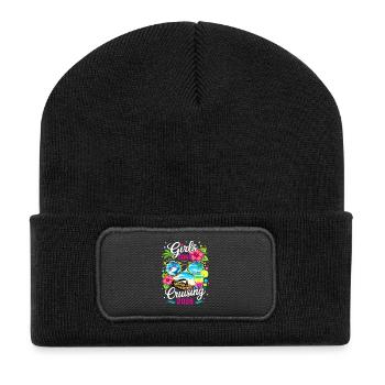 Girls Gone Cruising 2026 Tropical Vacation - Recycelte Patch Beanie - Schwarz - Vorne
