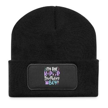 I'm The K Pop Birthday Boy - Recycled Patch Beanie - black - Front