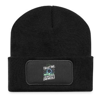 Vertrau Mir, Ich Rechne Mit Chemikalien - Recycelte Patch Beanie - Schwarz - Vorne