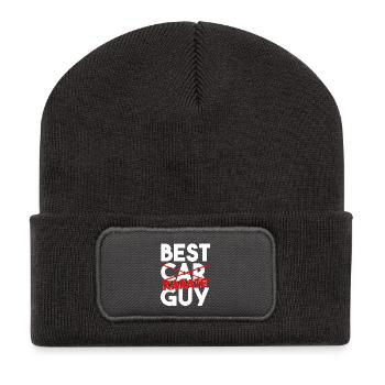Karate Heartbeat Pulse Martial Arts Silhouette - Recycled Patch Beanie - dark grey - Front