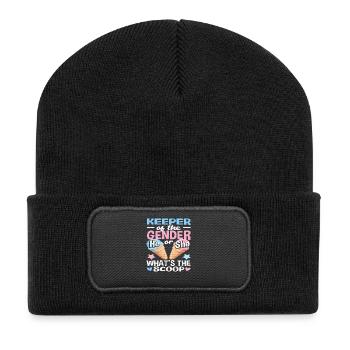 Lui ou elle quelle nouvelle glace - Beanie recyclé à patch - noir - Devant