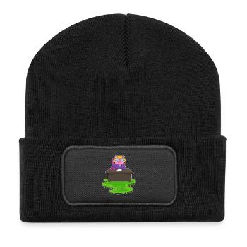Bureau du secrétaire Pig - Beanie recyclé à patch - noir - Devant