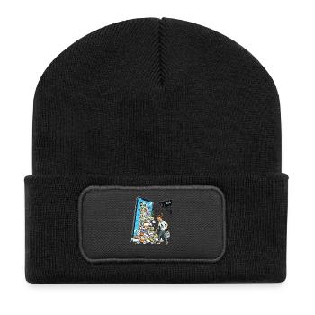 Contrôle du chat Non merci Liberté d’expression Censure - Beanie recyclé à patch - noir - Devant
