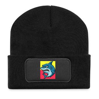Hai - Recycelte Patch Beanie - Schwarz - Vorne
