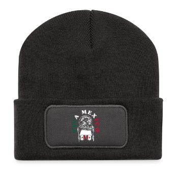 Fierté du Mexique & Maison Drapeau du Mexique - Beanie recyclé à patch - charbon - Devant