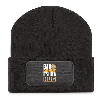 Donut fast food - Recycled Patch Beanie - dark grey - Front