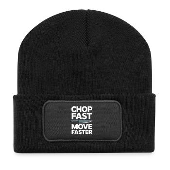Prep Cook Küchenvorbereitung Back Of House Line - Recycelte Patch Beanie - Schwarz - Vorne
