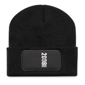 18. Geburtstag Geschenk Mann Original April 2008 - Recycelte Patch Beanie - Schwarz - Vorne