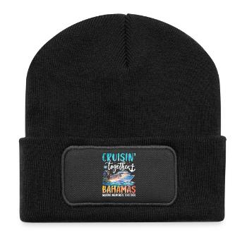 Croisière ensemble aux Bahamas - Beanie recyclé à patch - noir - Devant