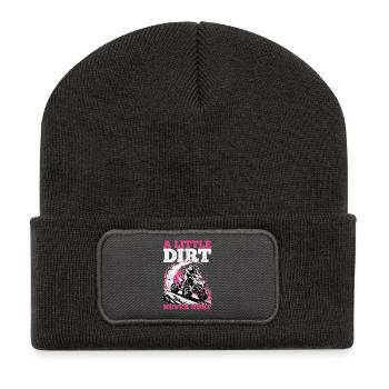 Quad ATV Femme Fille Quad Quad - Beanie recyclé à patch - charbon - Devant