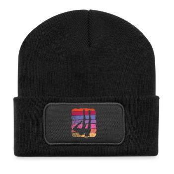 Artistic Swim Team Synchronschwimmen - Recycelte Patch Beanie - Schwarz - Vorne