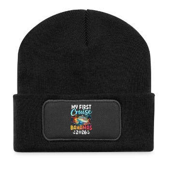 Ma première croisière aux Bahamas 2026 - Beanie recyclé à patch - noir - Devant