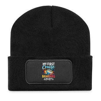 Ma première croisière aux Bahamas 2027 - Beanie recyclé à patch - noir - Devant