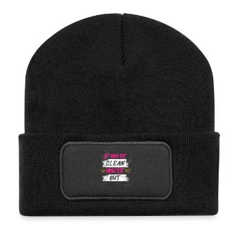 If you're clean Schlammlauf Mud Run Muddy Race - Recycled Patch Beanie - black - Front