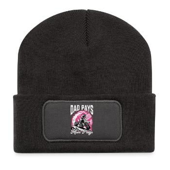 Quad ATV Femme Fille Quad Quad - Beanie recyclé à patch - charbon - Devant