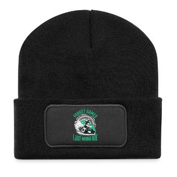 Quad ATV Garçons Hommes Quad Wheeler - Beanie recyclé à patch - noir - Devant