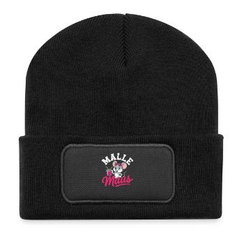 Mallemaus Bachelor Party Women Mallorca Fan Party Malle Mouse - Recycled Patch Beanie - black - Front