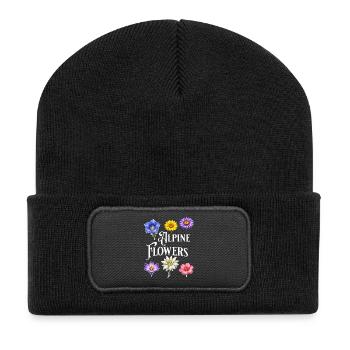 Alpine Flowers – Alpine Flowers Vintage Botanical D - Recycled Patch Beanie - black - Front