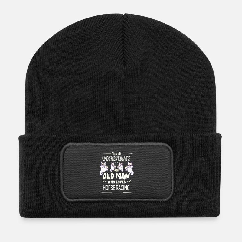 Norweger sagt Nein Lustiges freches Pferde  - Recycelte Patch Beanie - Schwarz