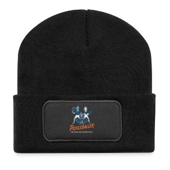 Pickleball Funny Player Pickleballer Love - Recycled Patch Beanie - black - Front