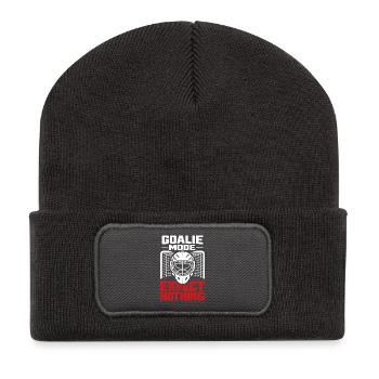Hockey Goalie Gift Goalie Life Hockey Goalie - Recycled Patch Beanie - dark grey - Front
