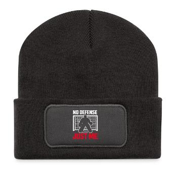 Hockey Goalie Gift Goalie Life Hockey Goalie - Recycled Patch Beanie - dark grey - Front