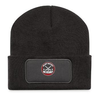 Beer League Hockey Funny Hockey Players Team Humor - Recycled Patch Beanie - dark grey - Front