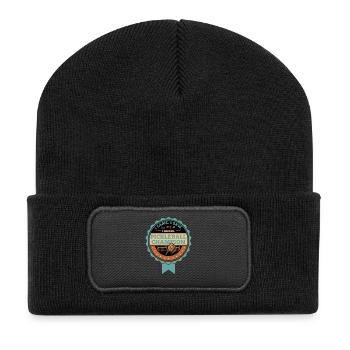 Pickleball, je suis venu, j’ai vu que j’ai dinké joueur champion. - Beanie recyclé à patch - noir - Devant