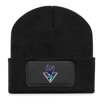 Art du triangle néon de la Montagne Cosmique des Cerfs - Beanie recyclé à patch - noir - Devant